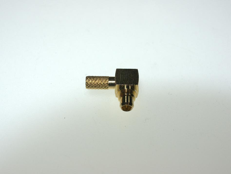 MMCX PLUG, R/A, CRIMP for RG174/316