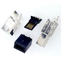 MINI USB 5PIN PLUG SOLDER TYPE FOR ASSEMBLY CABLE