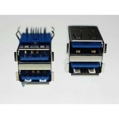 Lysee Plug & Connectors 10pcs USB3.0 DIP feet A type female socket 90 degree imported motherboard USB interface 