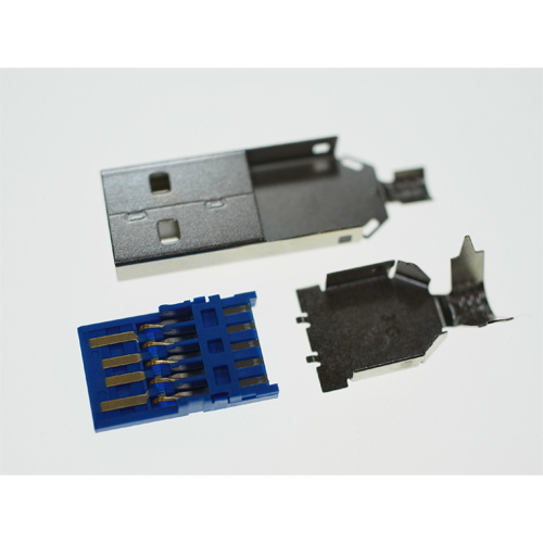 USB 3.0 A Type Plug, Solder Type, 3PCS (OD:6.0mm)