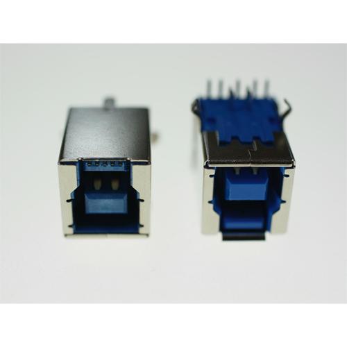 USB 3.0 B Type Single Port Receptacle Right Angle, Dip Type