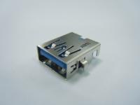 USB 3.0 A Type Single Port Receptacle Right Angle, Dip Type, Sink